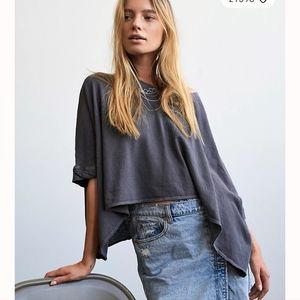 Free people cropped tee